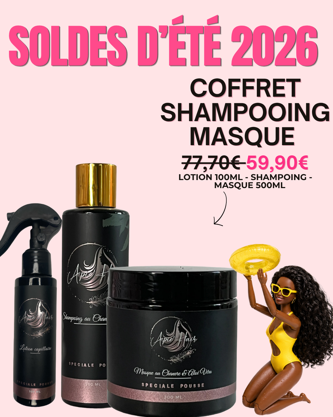 COFFRET SHAMPOING MASQUE SOLDÉ